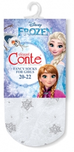 НАРЯДНЫЕ ФАНТАЗИЙНЫЕ НОСКИ ДЛЯ ДЕВОЧЕК CONTE DISNEY FROZEN 18С-162СПМ