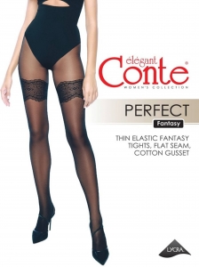 Колготки с имитацией ажурных чулок CONTE Perfect