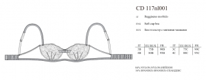 INCANTO PRINCESSA CD117nl001 ― ЦЕНТР КОЛГОТОК И БЕЛЬЯ. КОЛГОТКИ ОПТОМ. БЕЛЬЕ ОПТОМ.