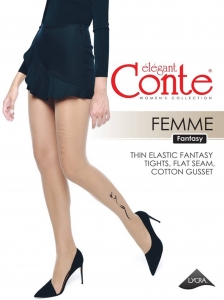 Колготки с тату-рисунком CONTE Femme